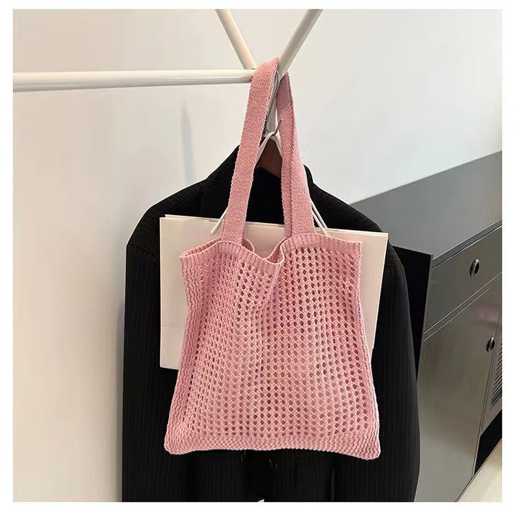 Crochet Tote Bag Tote Handbag Knit Bag