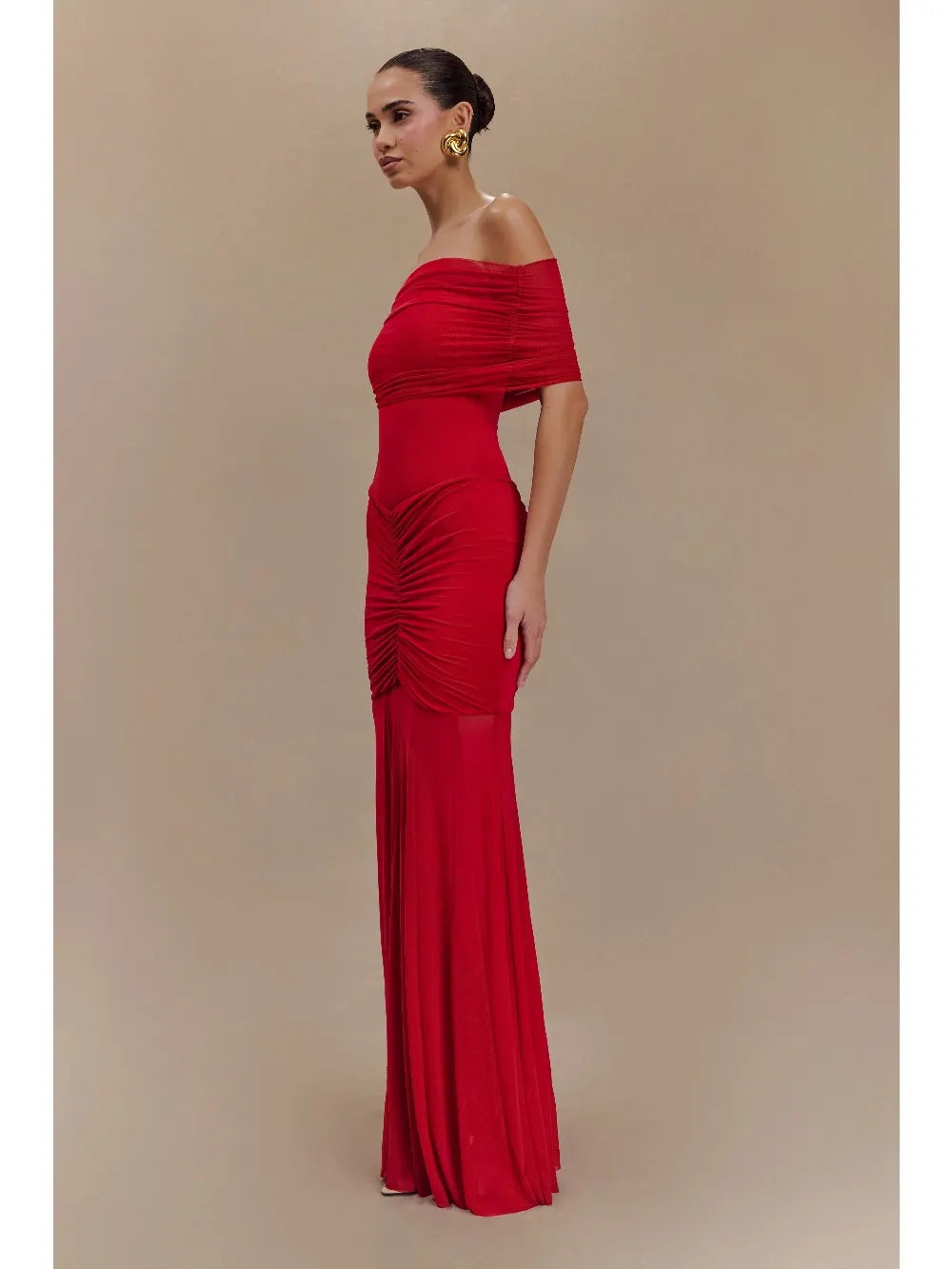 Aliyah Maxi Dress In Red