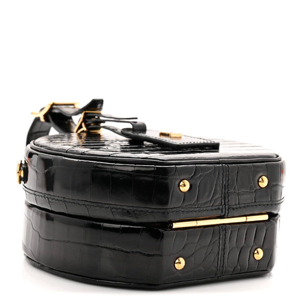 Crocodile Petite Boite Chapeau Black