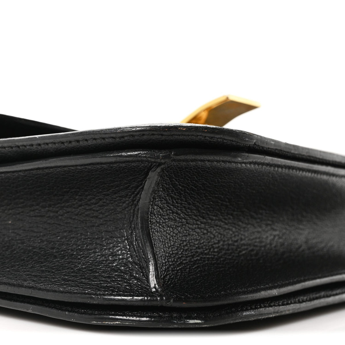 Goatskin Medium Classic Box Flap Bag Black