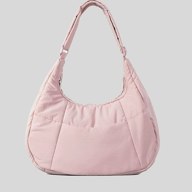 Casual Puffer Crescent Shoulder Crossbody Bag