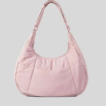 Casual Puffer Crescent Shoulder Crossbody Bag