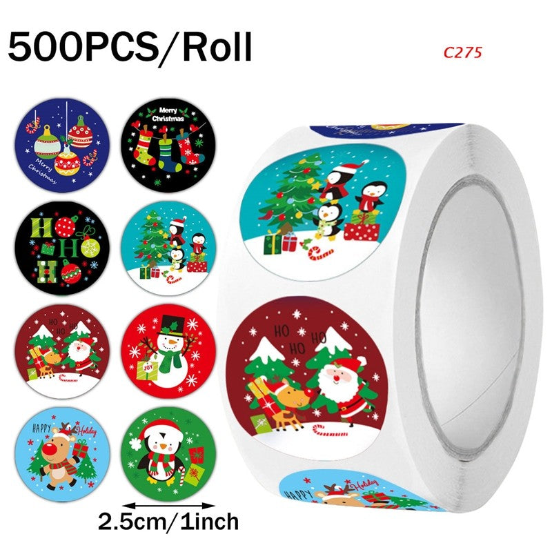 Cartoon Animal Sticker Labels DIY Holiday Decoration