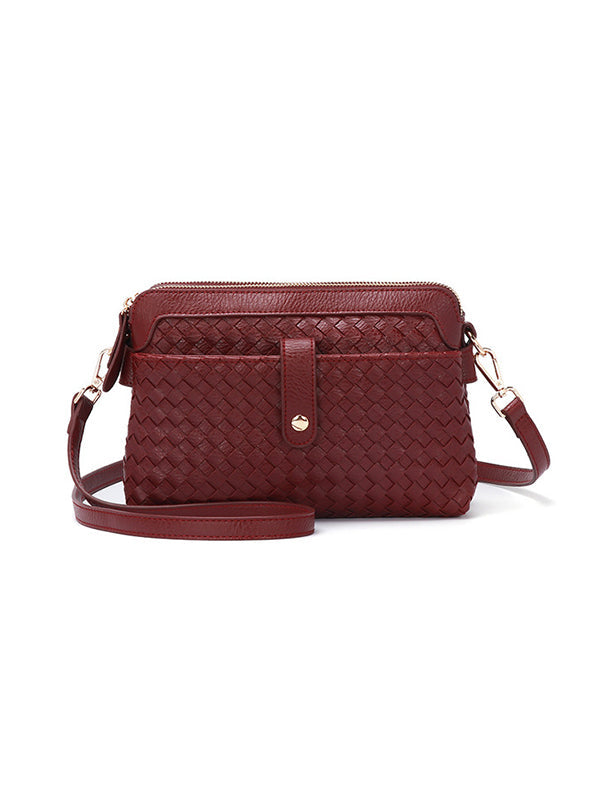 Split-Joint Woven Bags Crossbody Bags