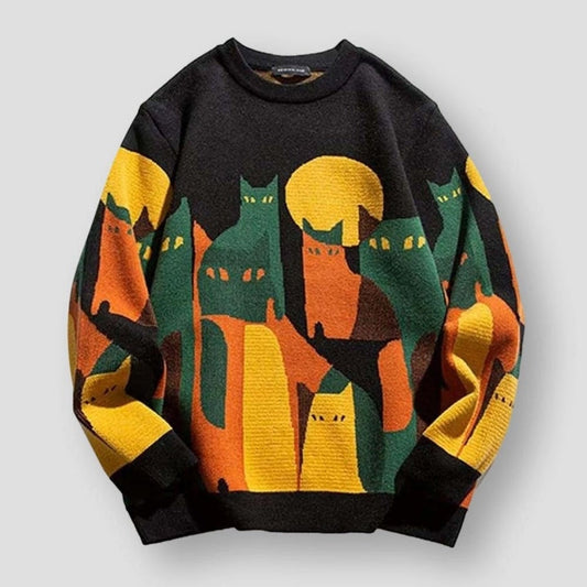 Saint Morris Cat Knitted Sweater