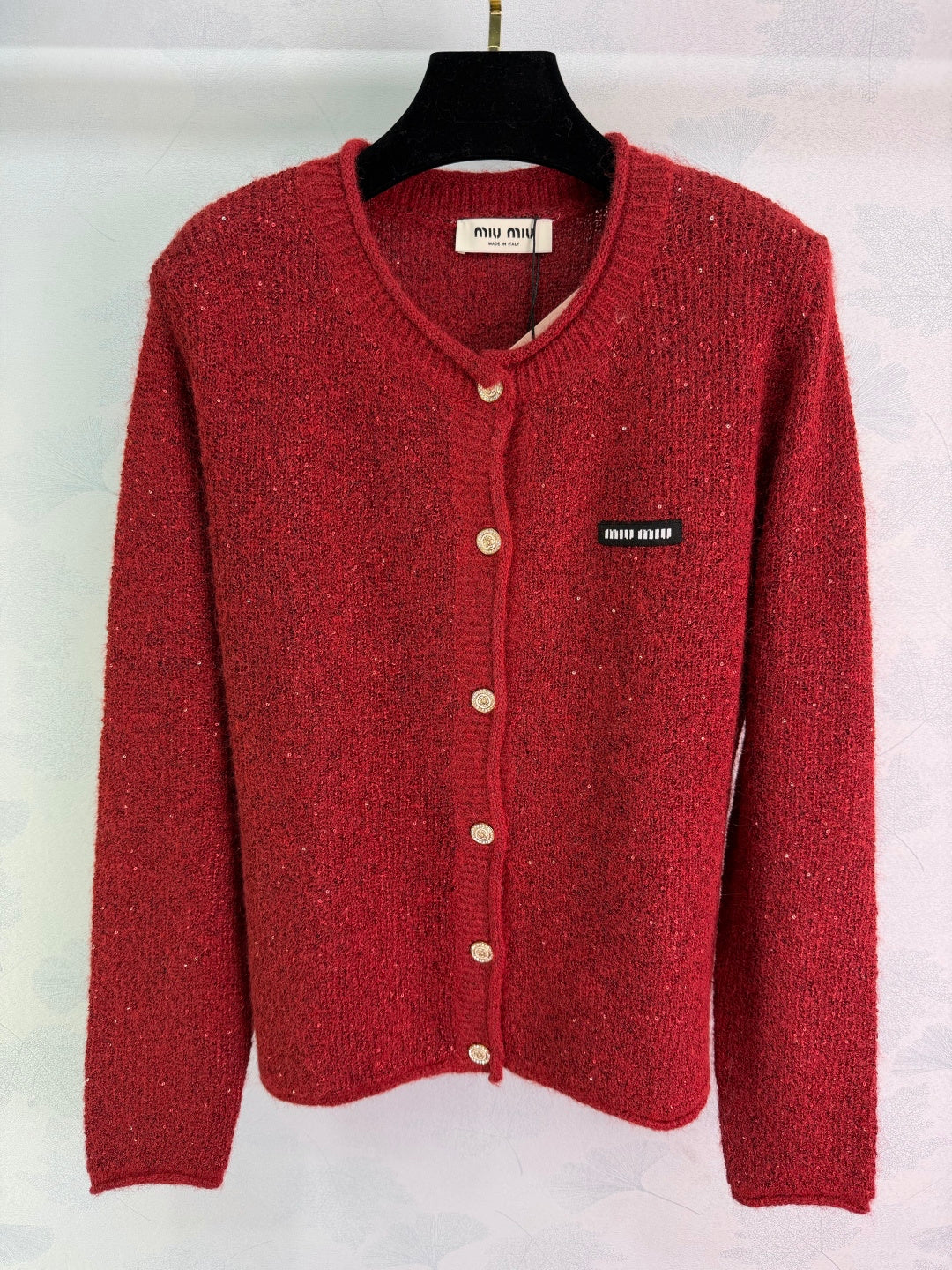 Miu 26s Knit Cardigan Wool Silk 345191
