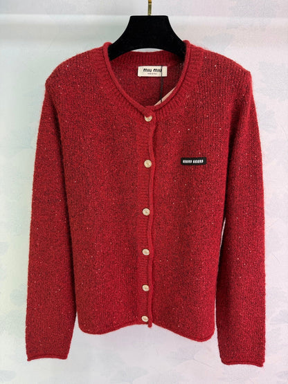 Miu 26s Knit Cardigan Wool Silk 345191