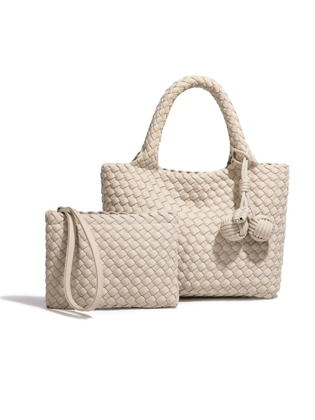 Zoey Woven Knot Tote Bag