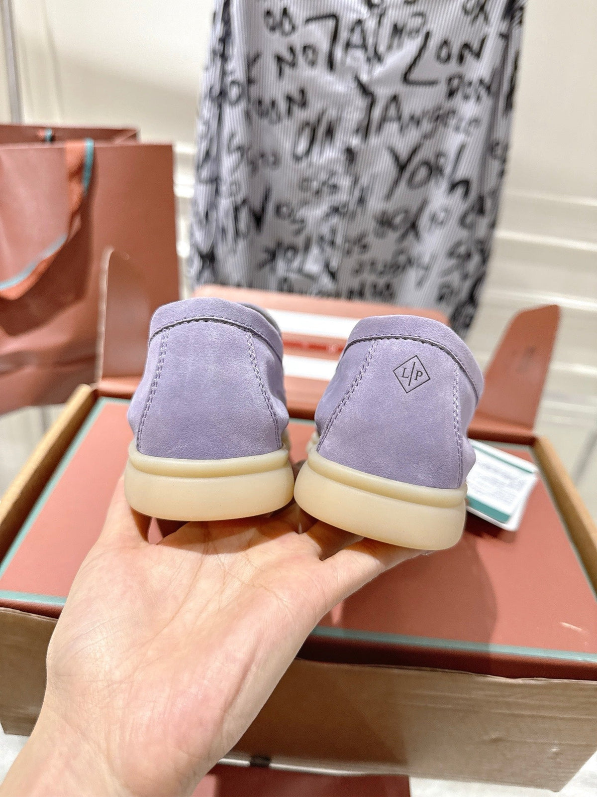 LP Summer Charms Walk Loafers Lavender Suede 565852