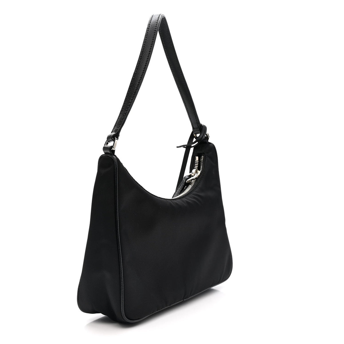 Tessuto Nylon Saffiano Mini Re-Edition 2005 Bag Black