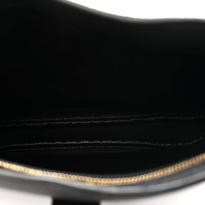 Pebbled Calfskin Small Jackie 1961 Hobo Black