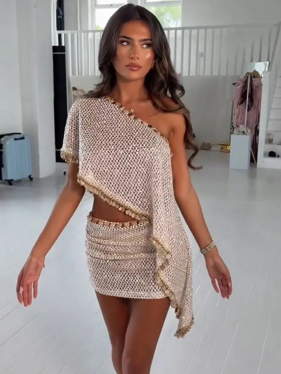 Elianna Sequin Coin Two-Piece Set