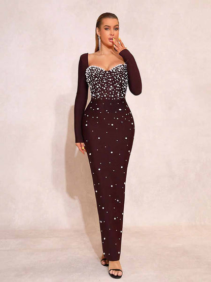 Rafaela Long Sleeved Elegant Maxi Dress