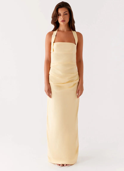 Rumour Has it Maxi Dress - Yellow