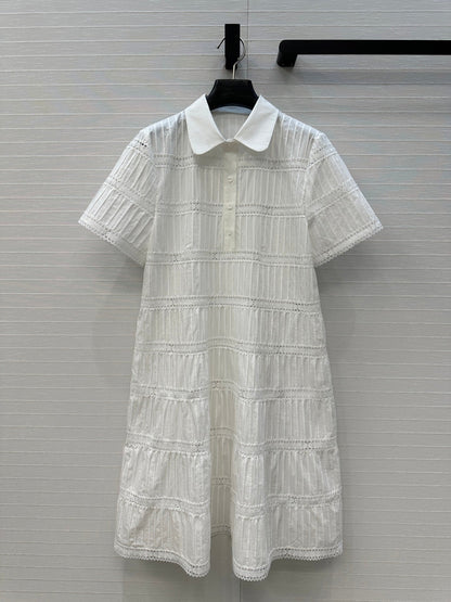 Celine 25 Shirt dress White Cotton
