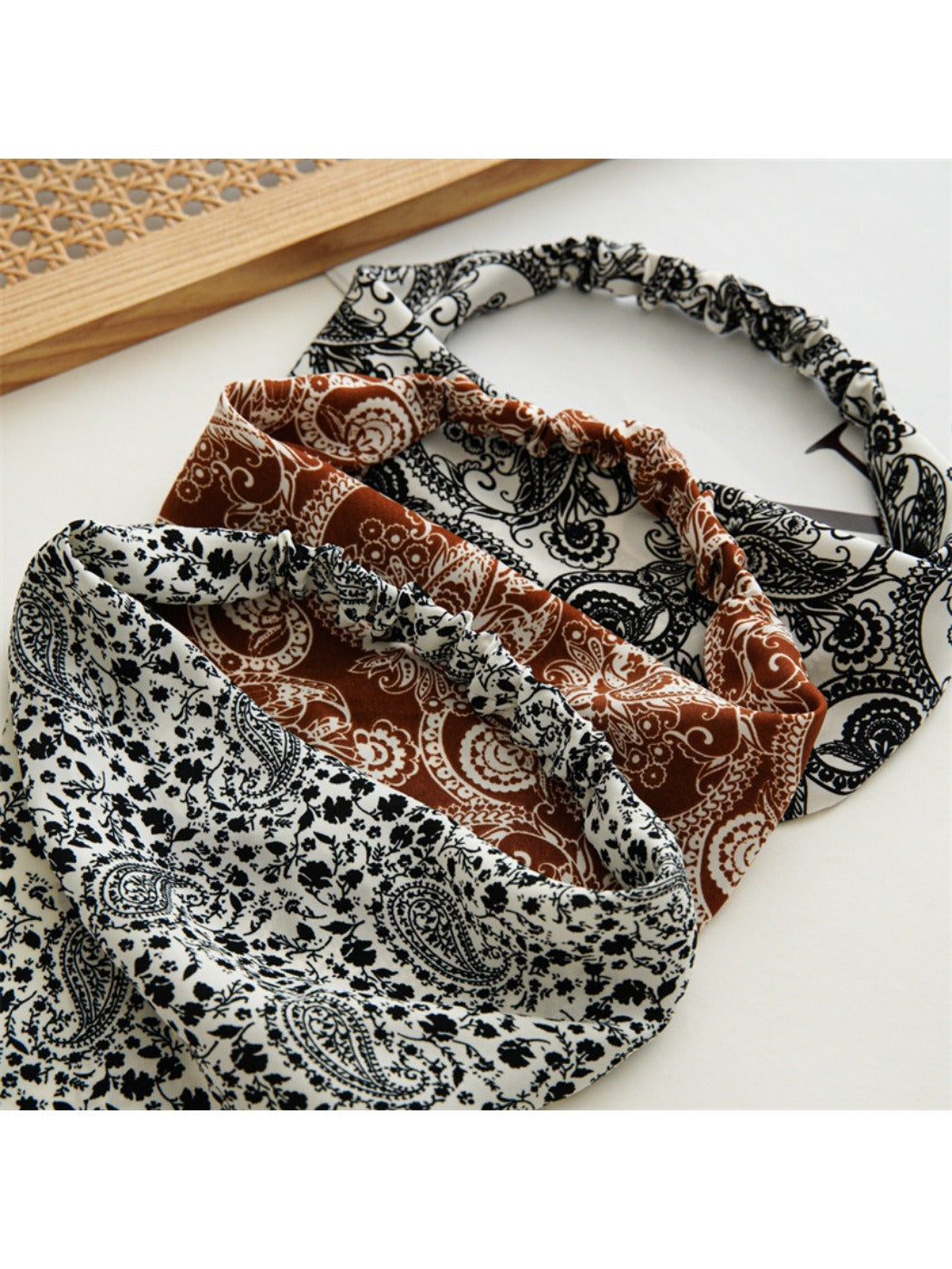 Haila - Boho Style Paisley Triangle Elastic Headband