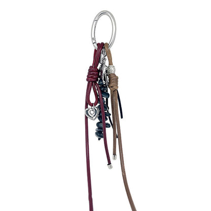 Love Stones Braided Rope Bag Charms