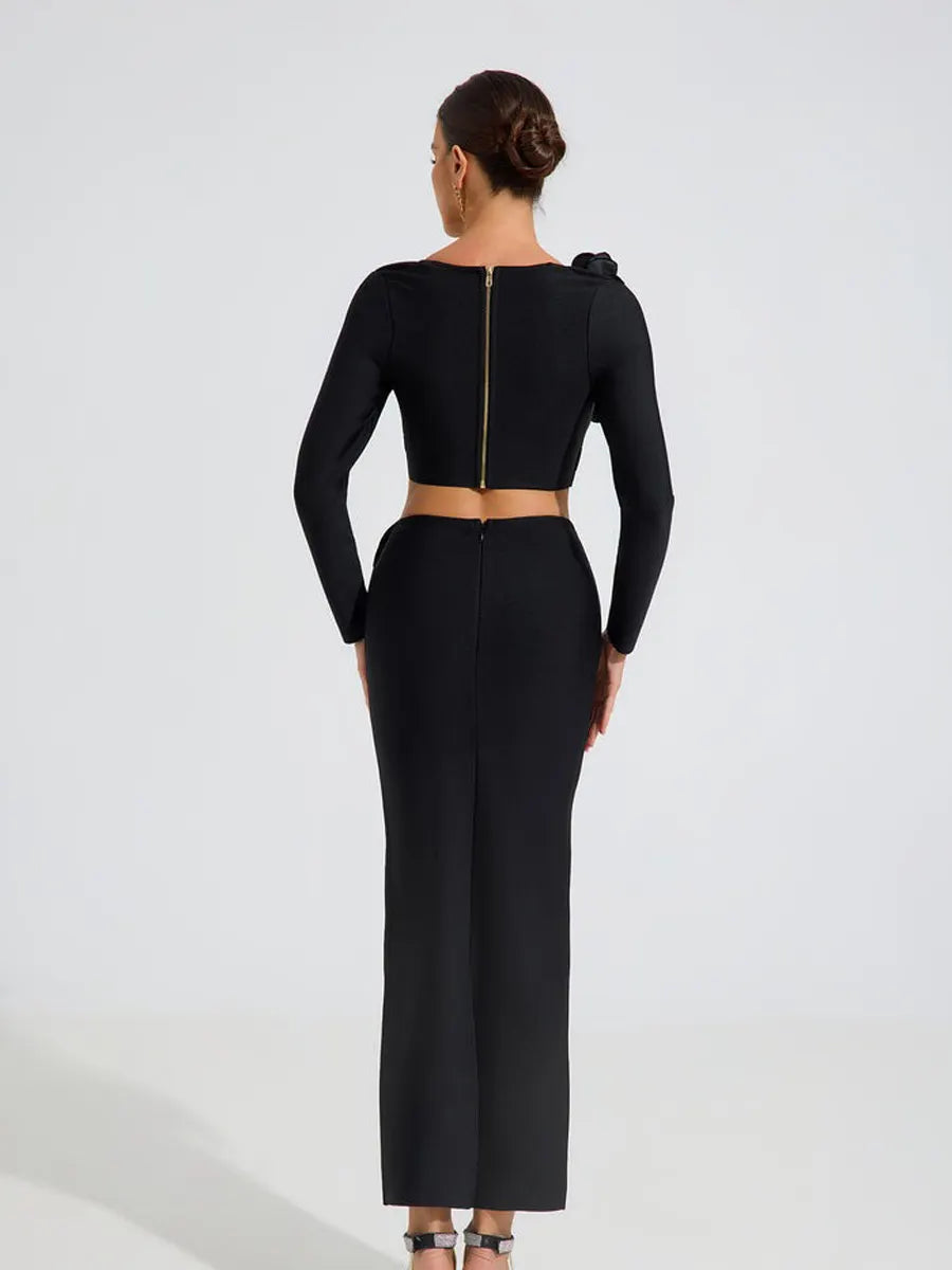 Giana Noir Rose Two Piece Set
