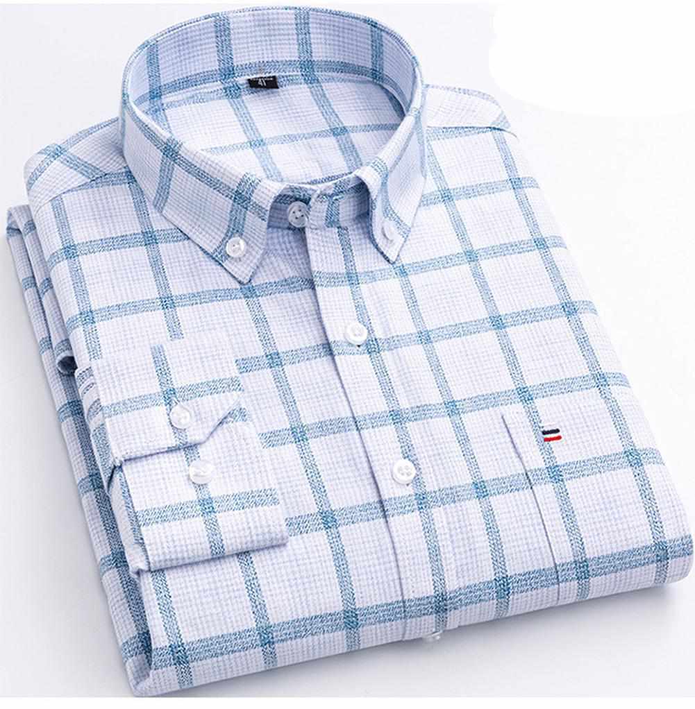 Sky Madrid Plaid Button-Down Shirt