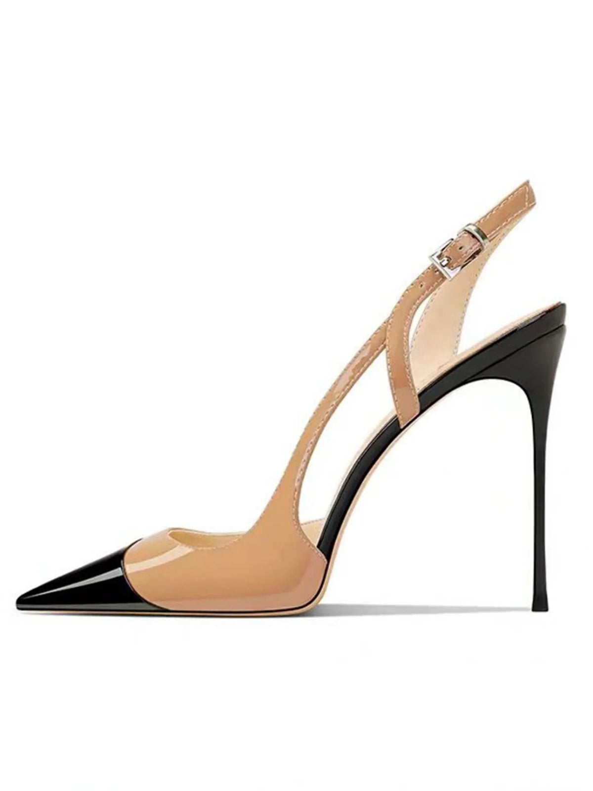 Alaina Pointed-toe Color-blocked High Heels