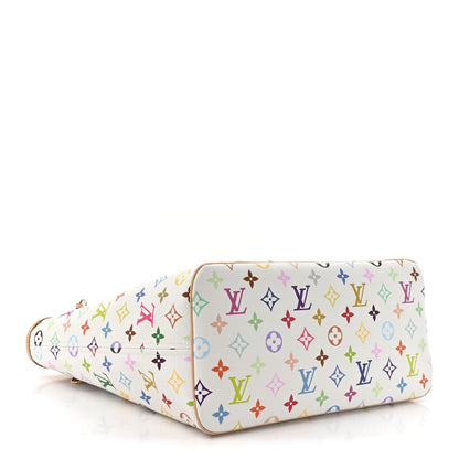 LV X TM Monogram Multicolor Neverfull MM White
