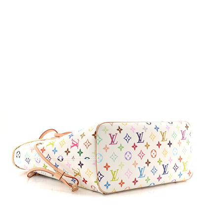 LV X TM Monogram Multicolor Neverfull MM White