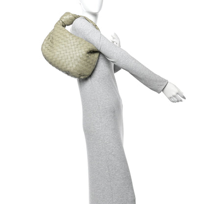Nappa Intrecciato Teen Jodie Hobo Travertine