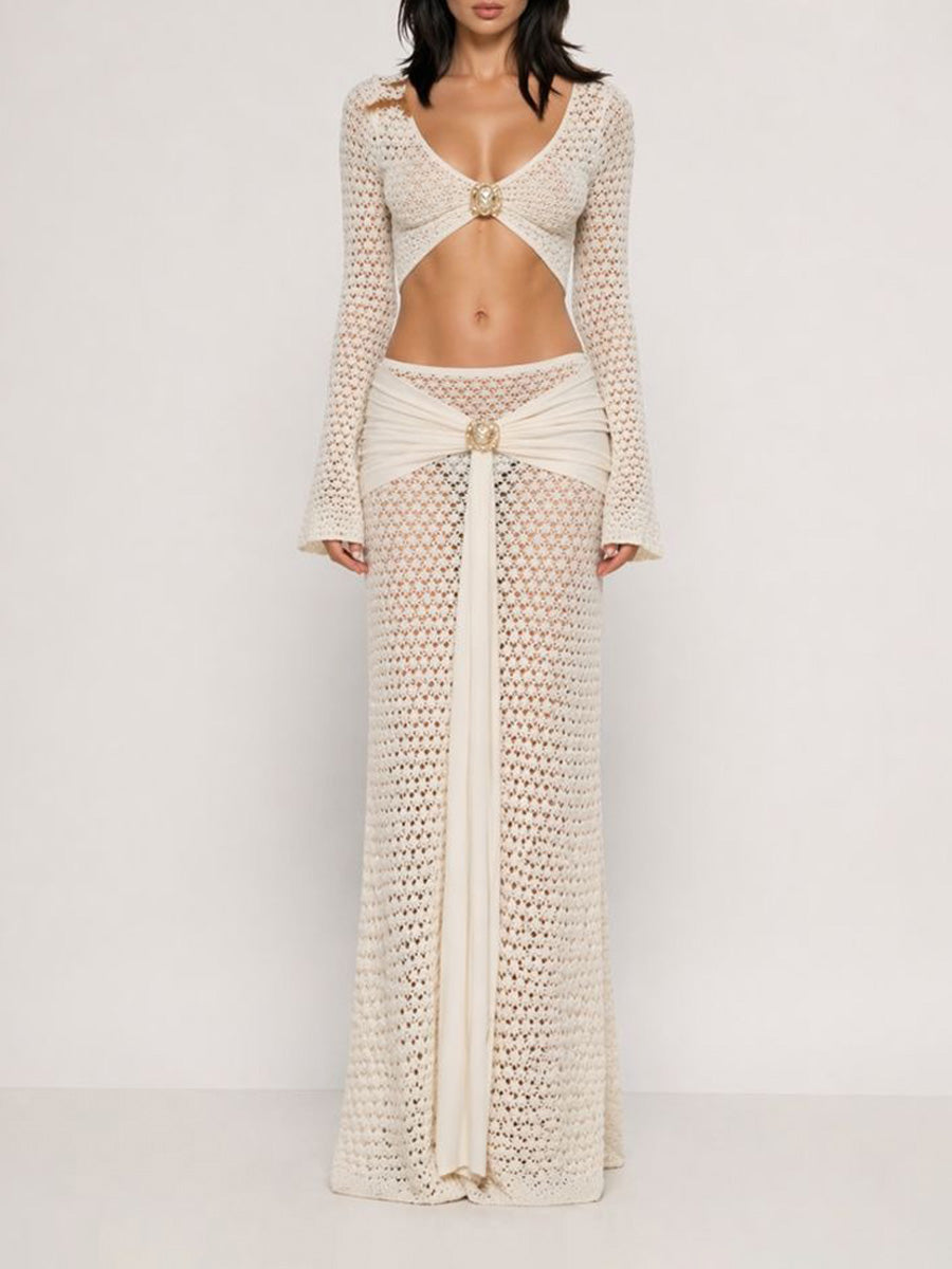 Gracelyn Elegant Resort-Style Cutout Two-Piece Set