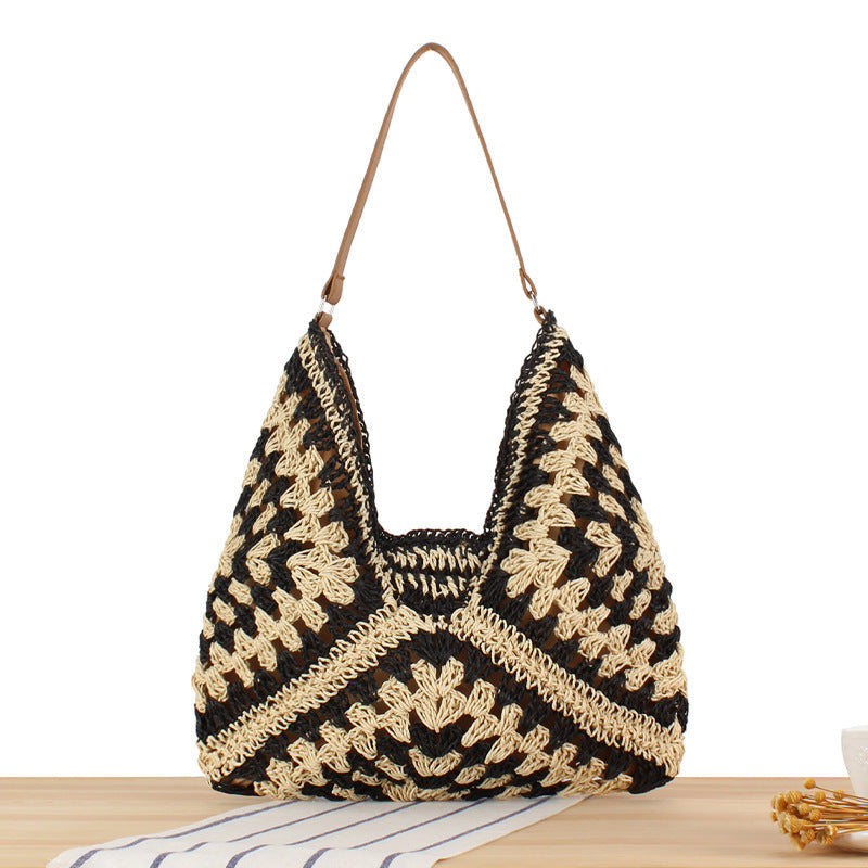Crochet Market Bag High Capacity Woven Bag