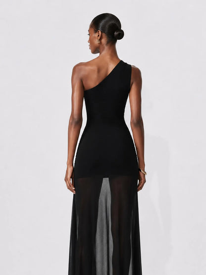 Odelia Sheer Cut-Out Maxi Dress