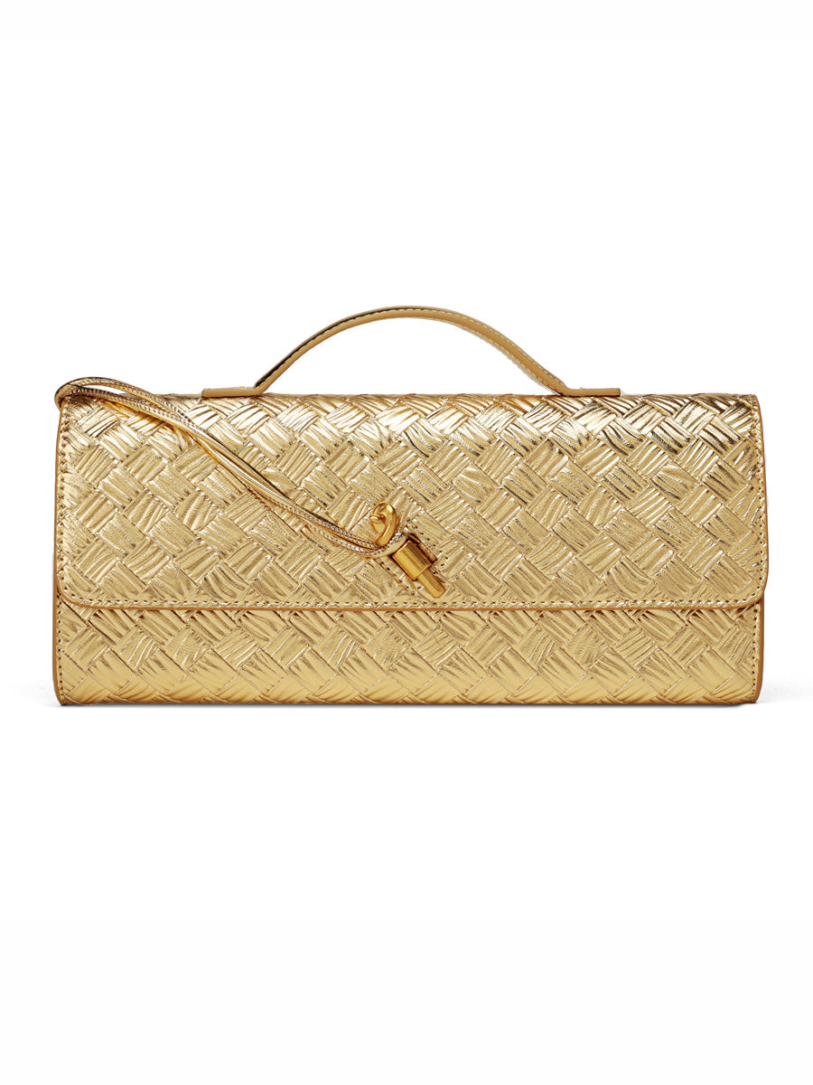 Penelope Woven Baguette Handbag