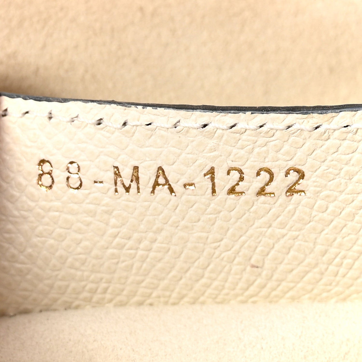 Grained Calfskin Saddle Bag With Strap Latte