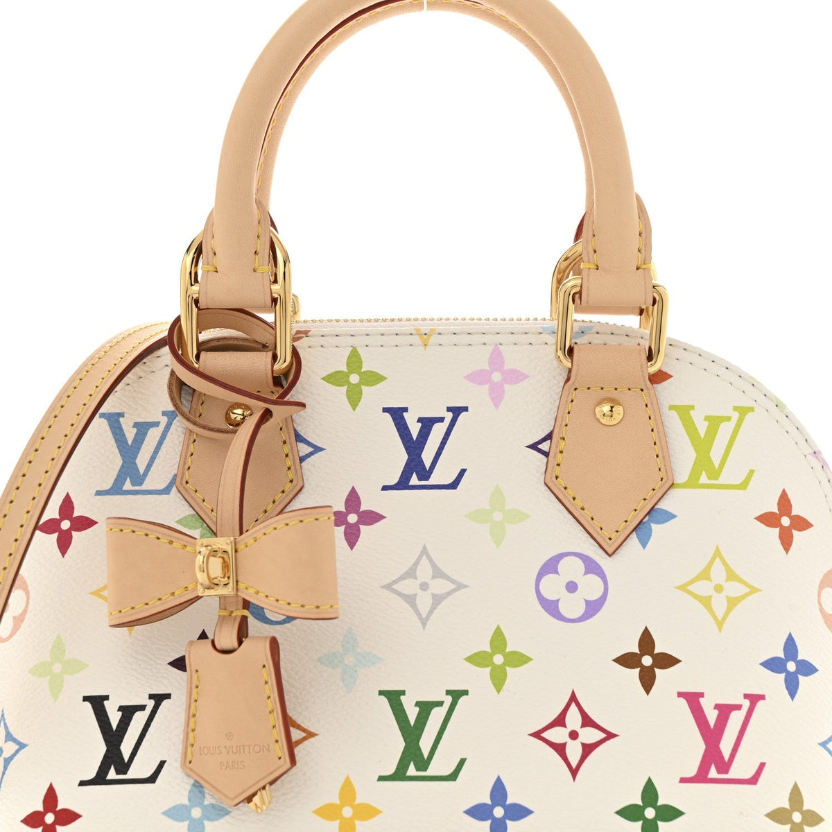 LV x TM Monogram Multicolor Alma BB White