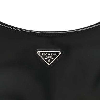 Spazzolato Cleo Shoulder Bag Black