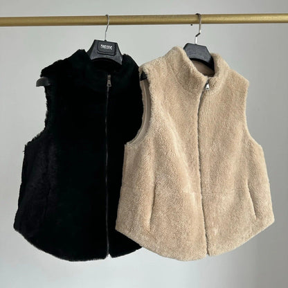 HERMES 25S PLUSH FLEECE VEST JACKET 003