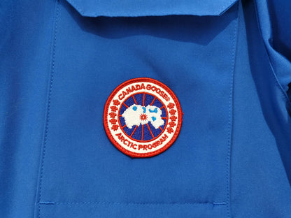 Canada Goose Children Parka Jacket Blue Fox Fur Polyester Cotton