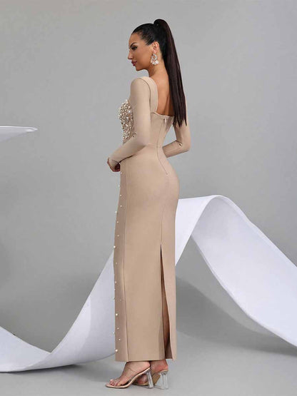 Rafaela Long Sleeved Elegant Maxi Dress