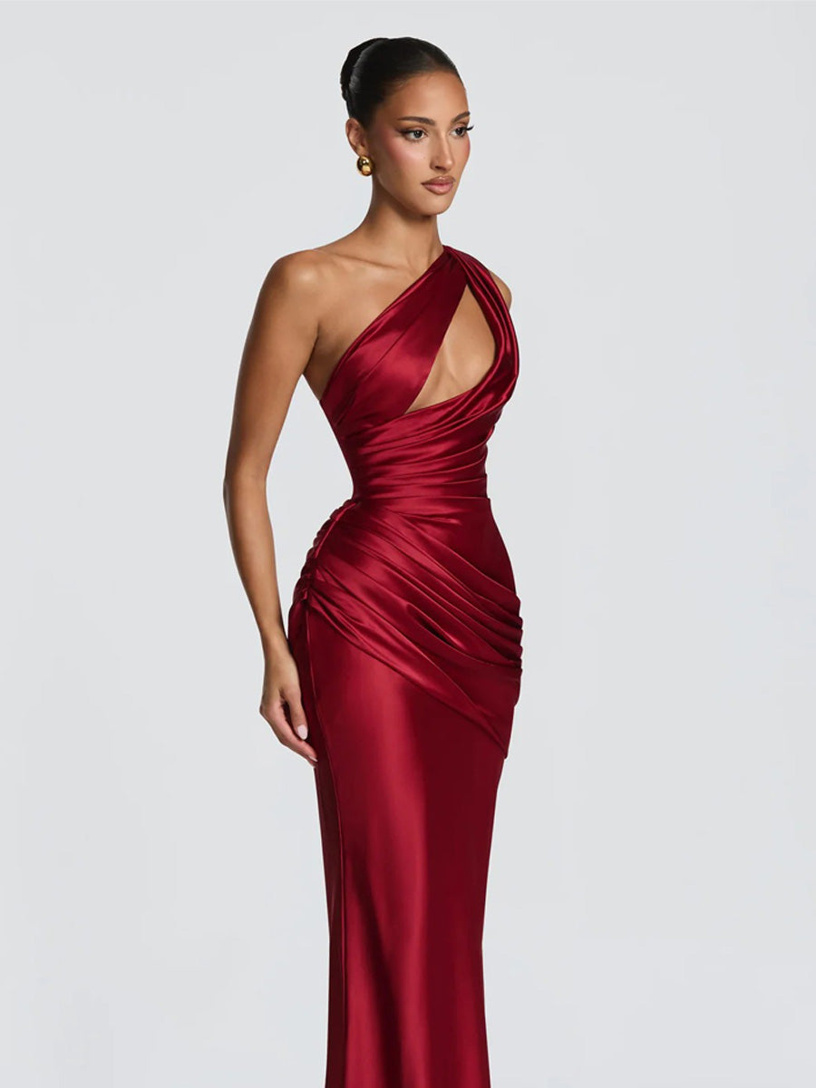 Ariella Satin Bodycon Maxi Dress