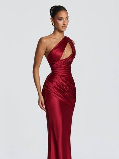Ariella Satin Bodycon Maxi Dress