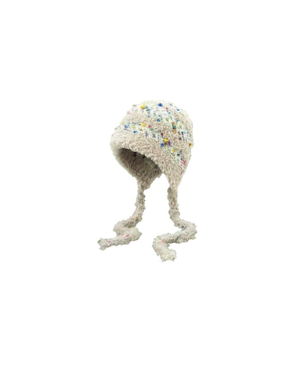 Haila - Winter Knitted Beanie with Colorful Speckled Patterns