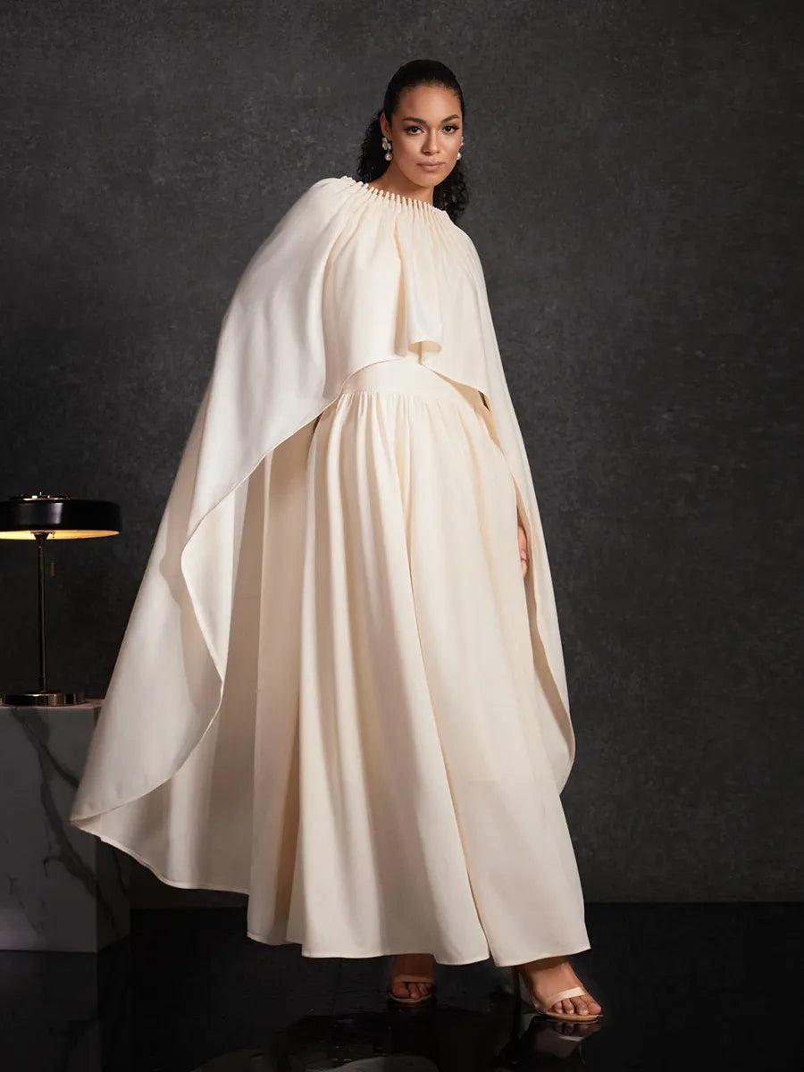 Antonina Cape Dress Set