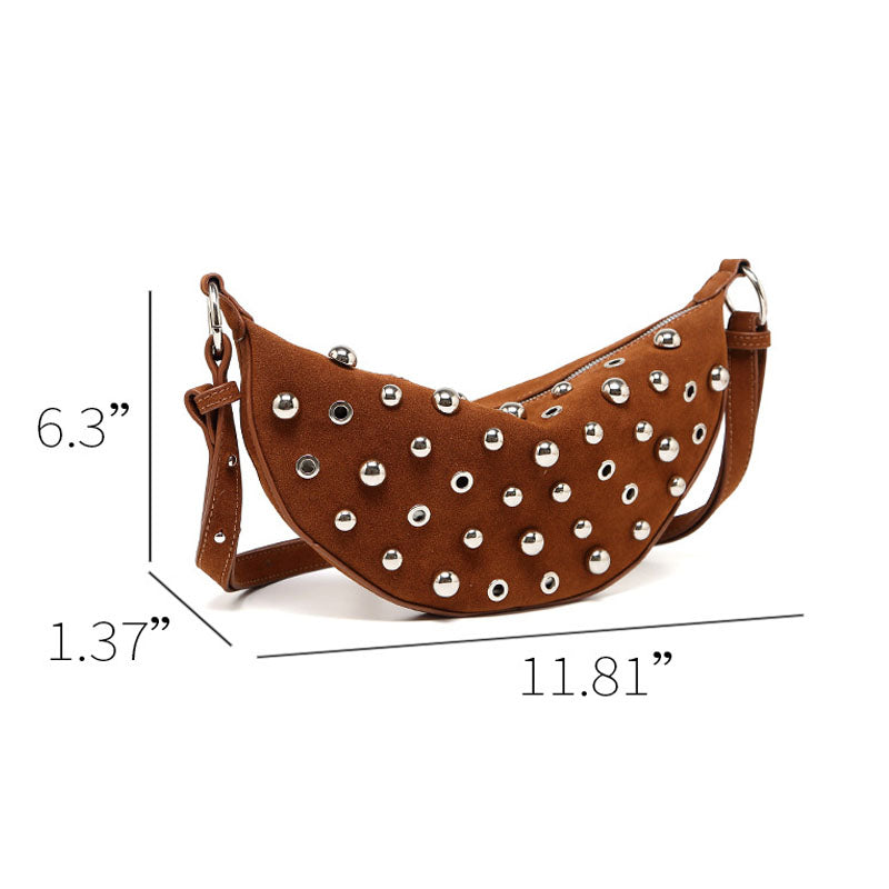 Studded Punk Rock Handbag Shoulder Bag