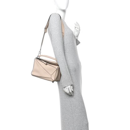 Calfskin Small Puzzle Bag Ash