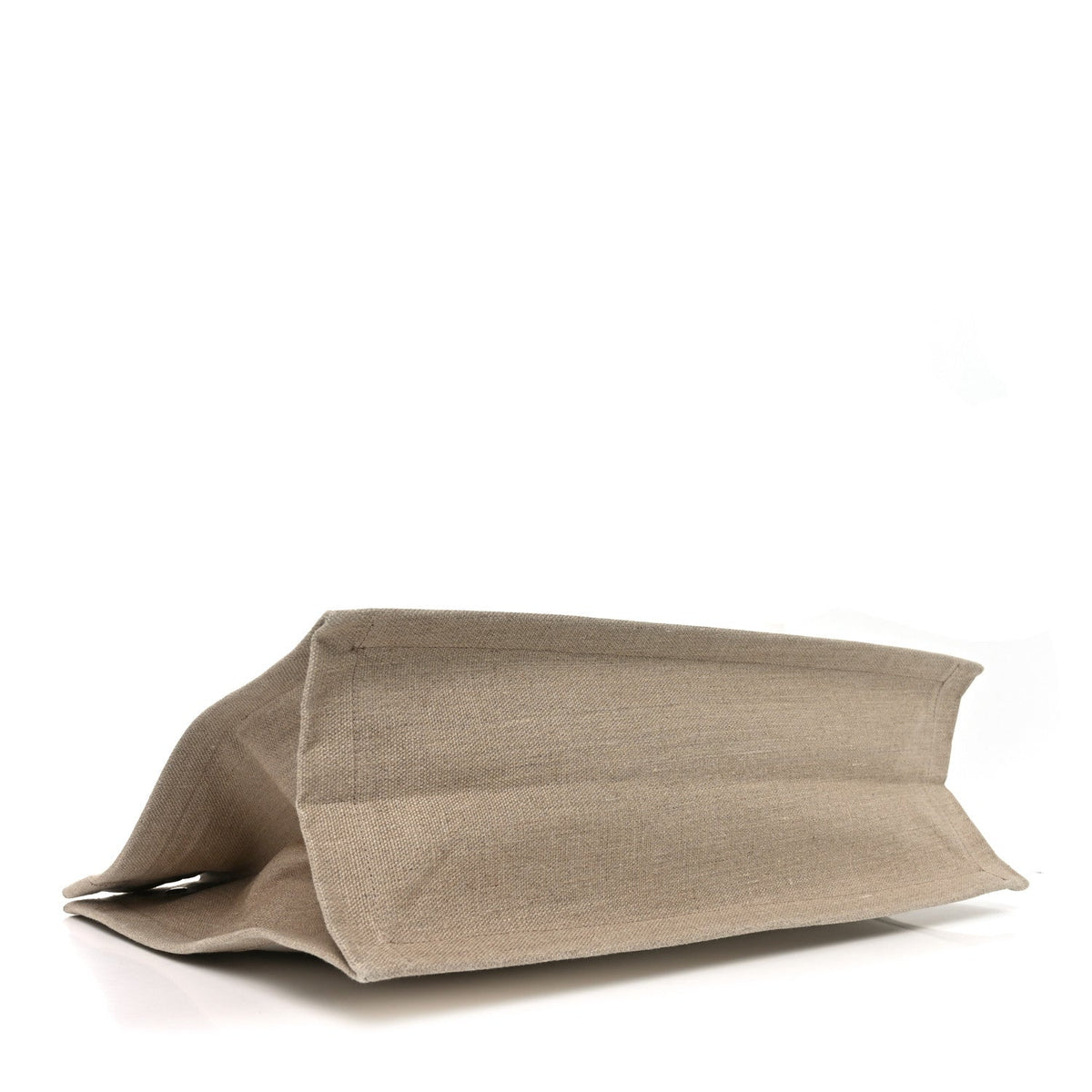 Linen Calfskin Rive Gauche Tote Optic White