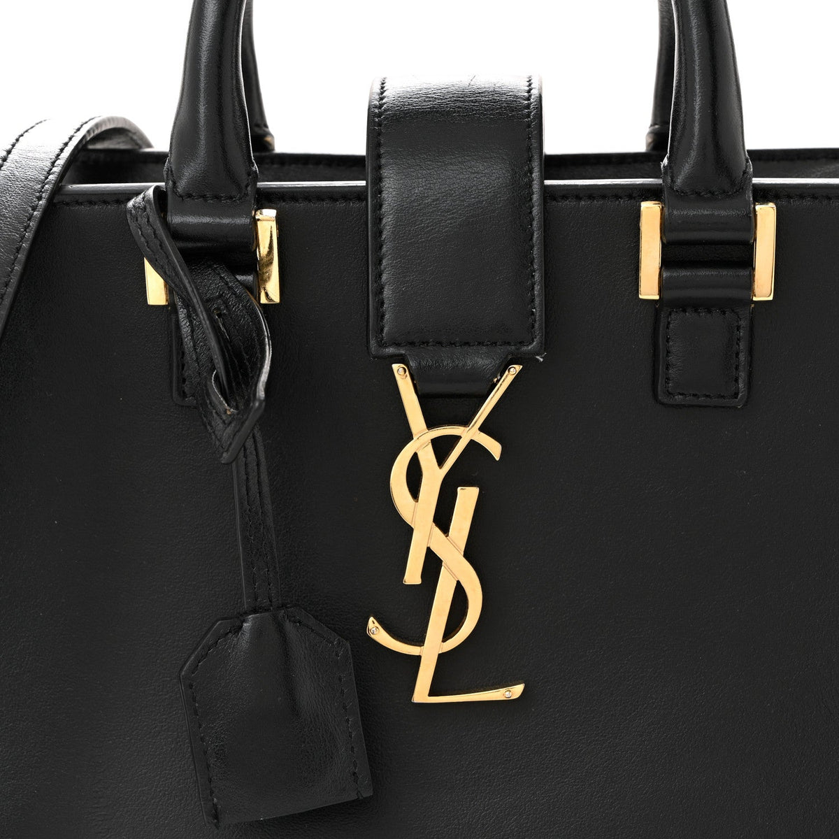 Calfskin Monogram Baby Cabas Black