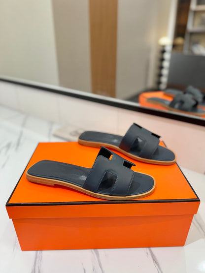 HM Oran Sandal Black Blue Cowhide 294852