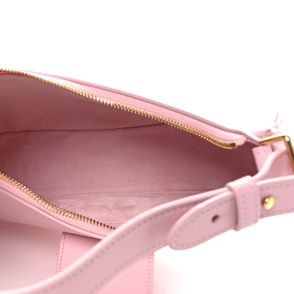 Smooth Calfskin Medium Strap Ava Triomphe Shoulder Pastel Pink