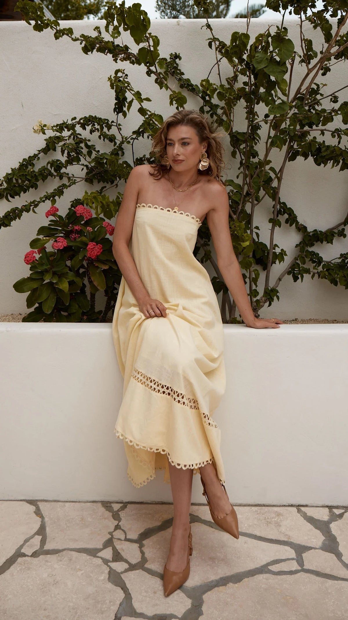 Sandra Maxi Dress - Yellow