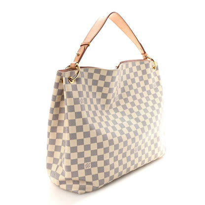 Damier Azur Graceful MM Rose Ballerine