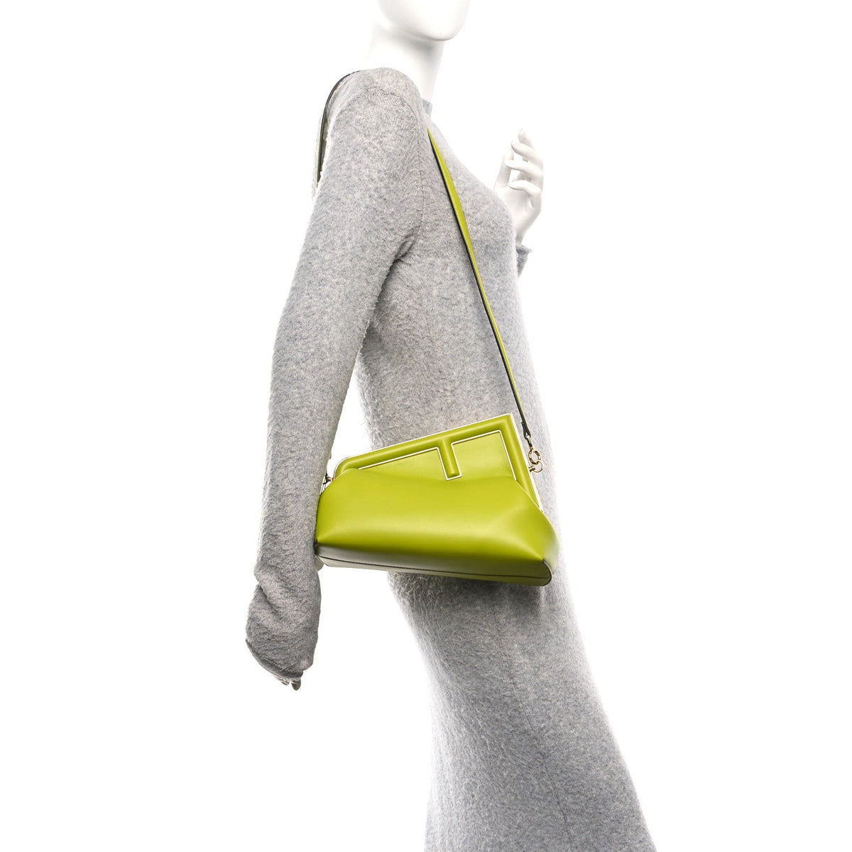 Shiny Nappa Small Fendi First Wasabi